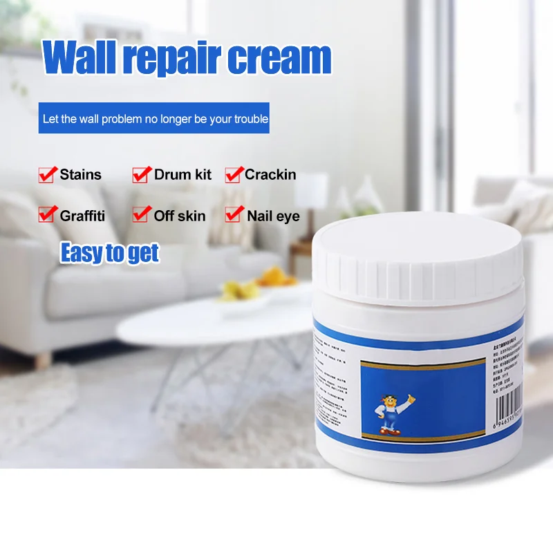 

Wall Repair Cream Good Coverage Hard Film Smoothing Easy to Use L5 #4