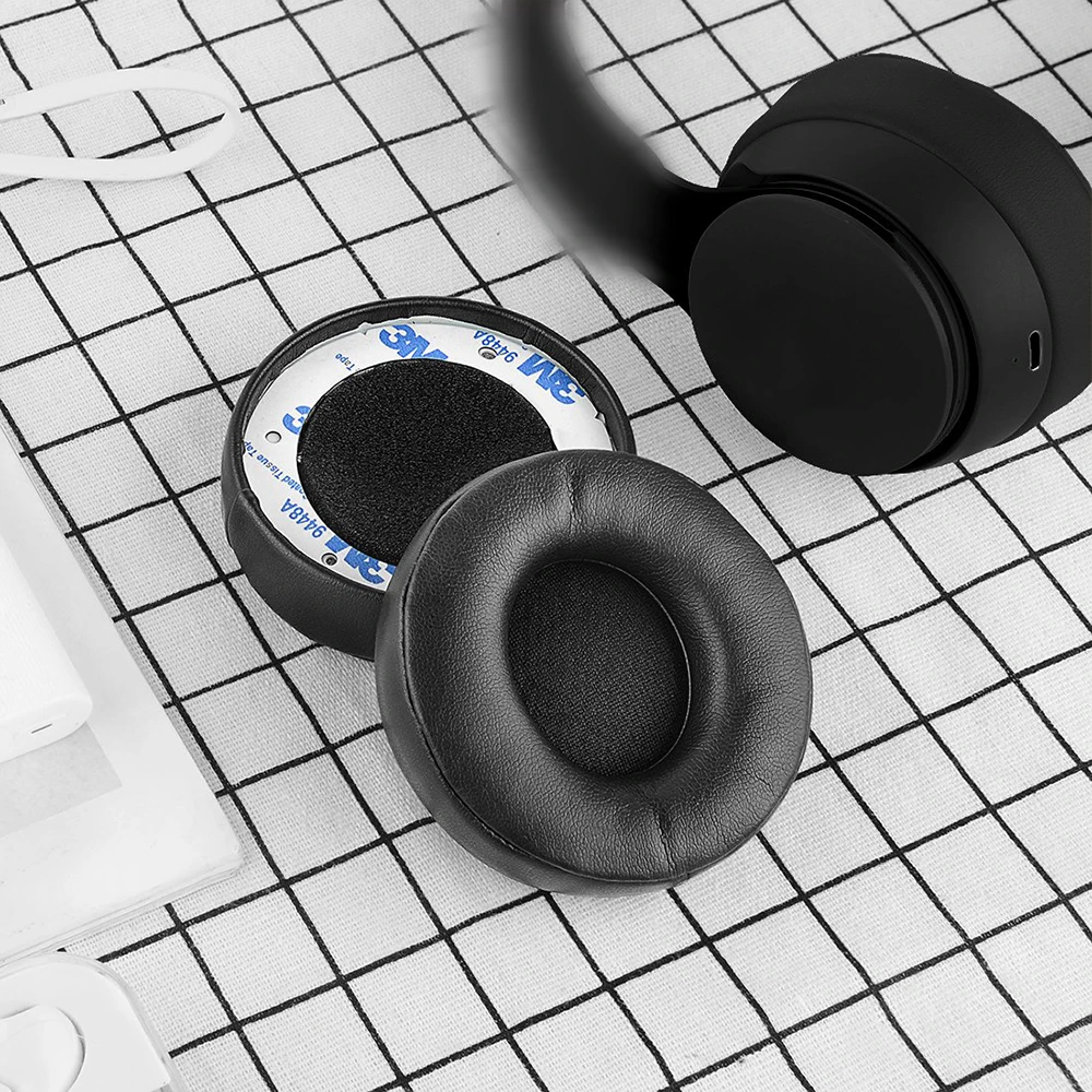 Protein Replacement Earpads Leather Ear Pads Cushion Cups Cover Repair Parts for Beats Solo Pro Wireless Headphones Headsets