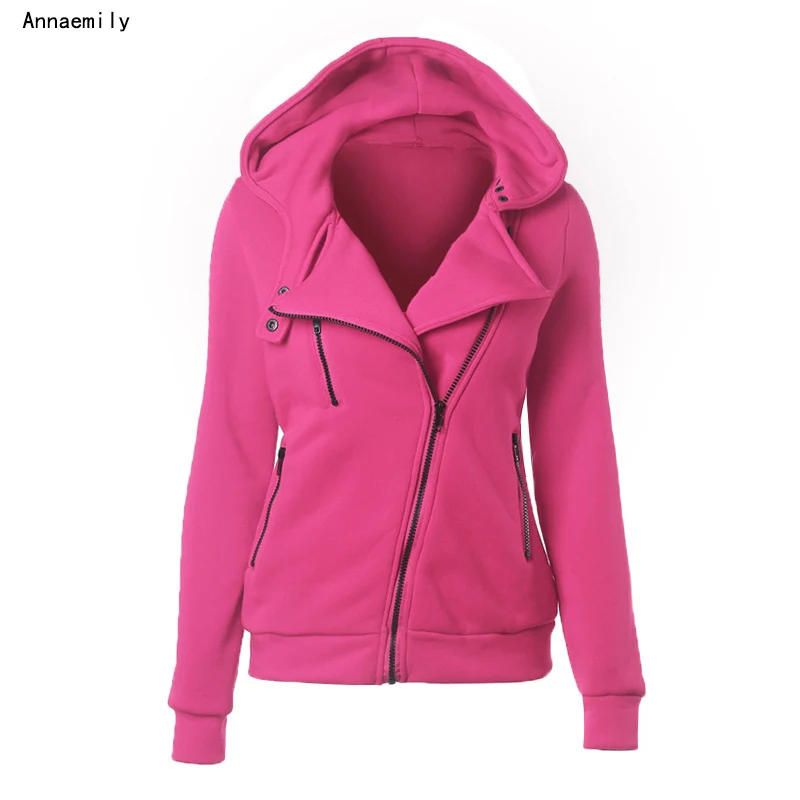 

Spring autumn Zipper Warm Fashion Hoodies Women Long Sleeve Hoodies Jackets Hoody Jumper Overcoat Outwear Female Sweatshirts
