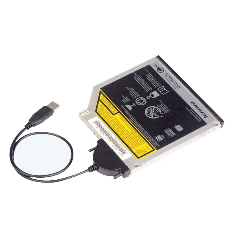 

USB 2.0 To 7+ 6 PIN SATA CD-ROM Optical Drive Adapter Cable for Laptop Computer OC-shipping