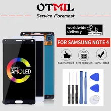 OTMIL 5," AMOLED для SAMSUNG Galaxy Note 4 lcd DisplayTouch экран с рамкой для SAMSUNG Note 4 lcd для N910A N910F N910H#1