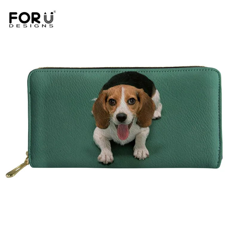 L5497Z21 FORUDESIGNS индивидуальные Beagle длинный женский кошелек женский, Клатч кожаный женский кошелек держатель для карт сумка для денег телефона - Цвет: L5497Z21