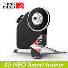 ThinkRider-entrenador inteligente de bicicleta X5, con Bluetooth ANT +, medidor de potencia incorporado, comedero de frecuencia de bicicleta para Zwift PerfPro 2021