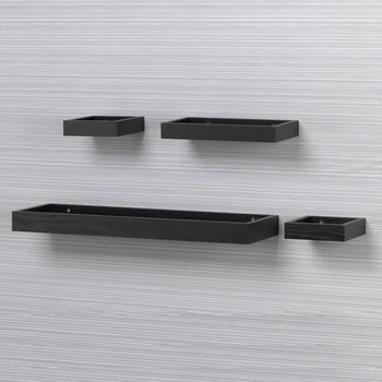 

1Set / 4Pcs Floating Shelf Wall Mounted Display Rack Rustic Wood Wall Plant Flower Pot Shelf Home outdoor Decor Simple Design