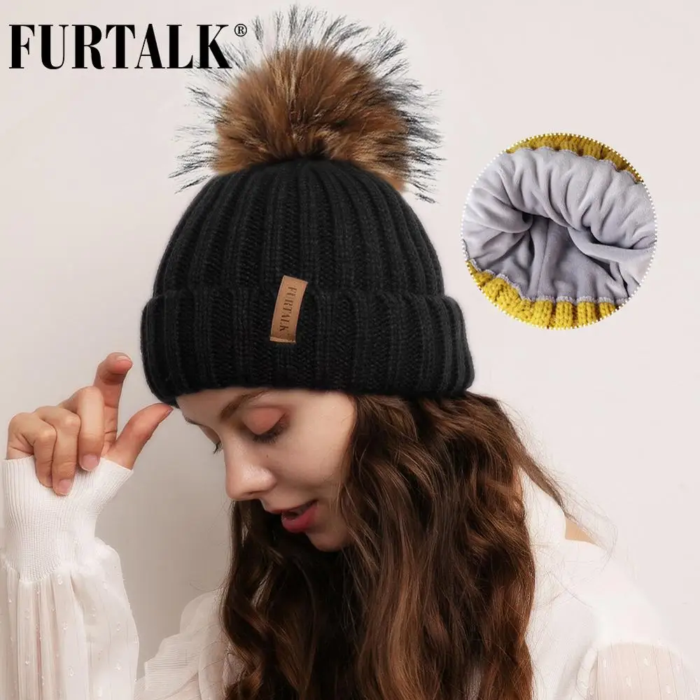 Furtalk Musim Dingin Topi untuk Wanita 
