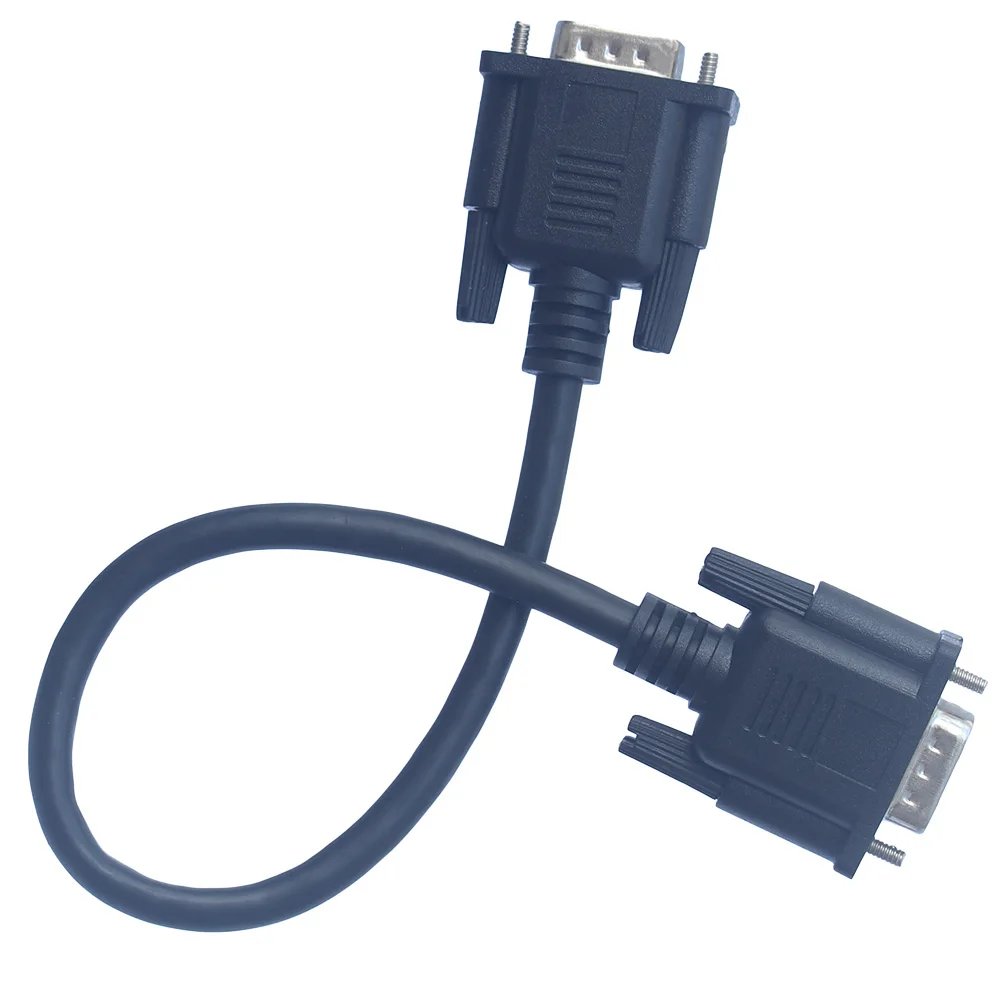 Black 30cm full 15Pin VGA D-Sub Short Video Cable Cord Male to Male M/M for Monitor Projector