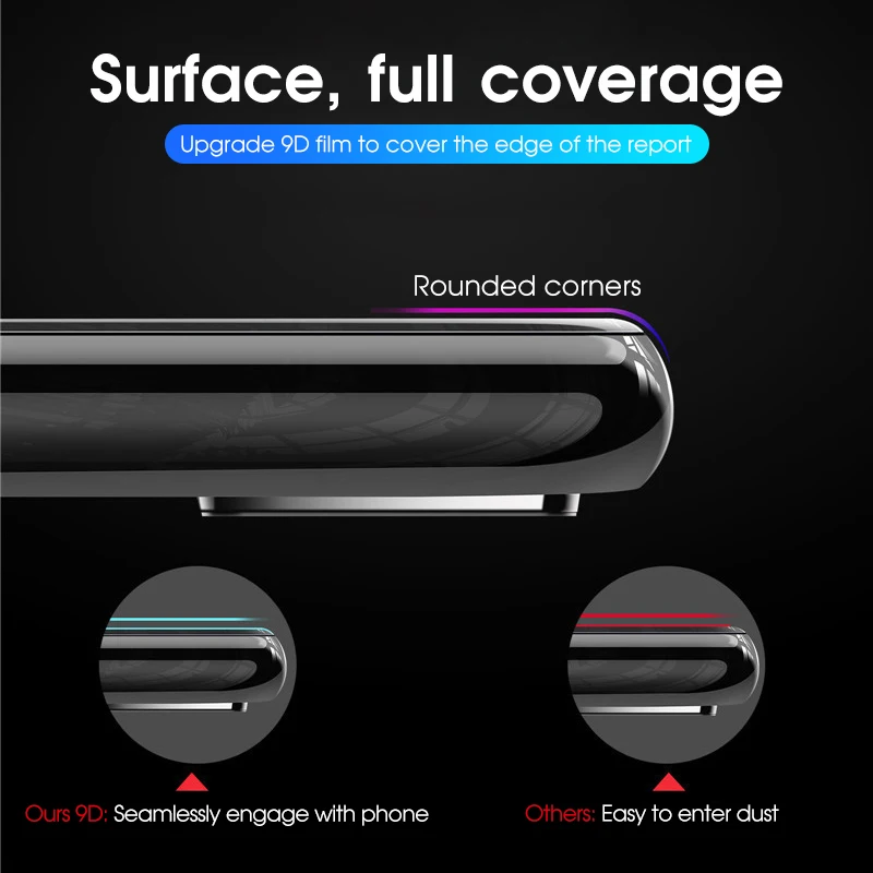 KEYSION 9D Защитная стеклянная пленка для Oneplus 7T 7T Pro Защитная пленка для экрана HD для Oneplus 7 7 Pro 1+ 6 6T