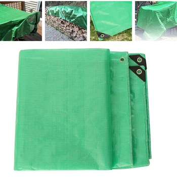 

Canvas Tarp Awning Accessories With Eyelets Sunshade Camping Anti UV Tent Outdoor Waterproof Tarp Sheet Travel Garden Foldable
