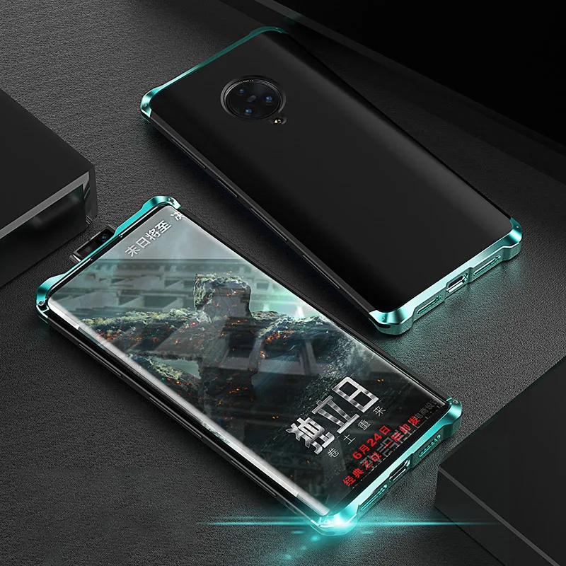 ADKO противоударный армированный Жесткий PC задний Чехол для телефона для Vivo Nex 3 алюминиевая рамка полный защитный чехол для Vivo Nex3 - Цвет: Green