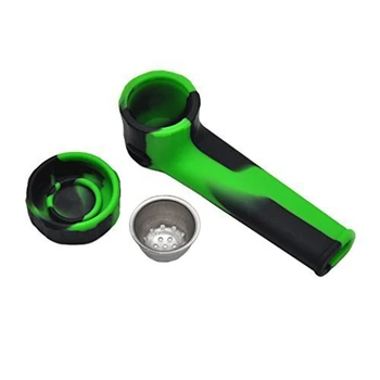 

Travel Silicone Smoking Spoon Cigarette Tubes Accessory Assorted Color Random Color--