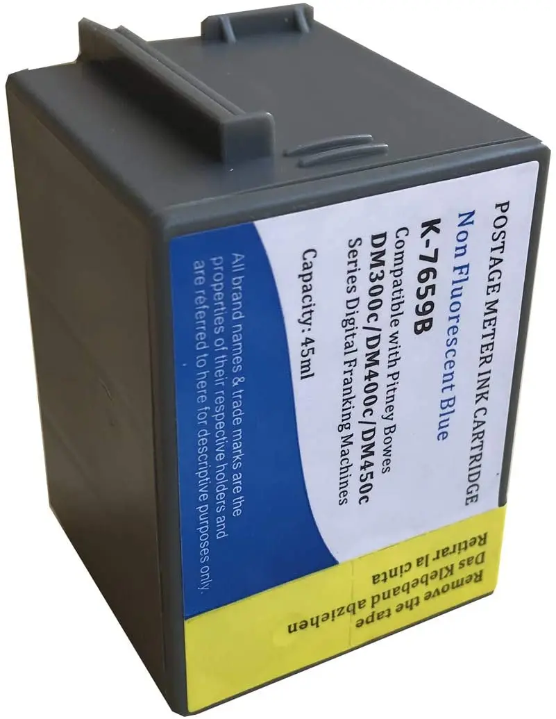 

Compatible765-9 765-9BN 765-9Bl 765-9SB синие чернила для счетчика почтовых отправлений для франкинговой машины Pitney Bowes DM300c DM400c DM450c