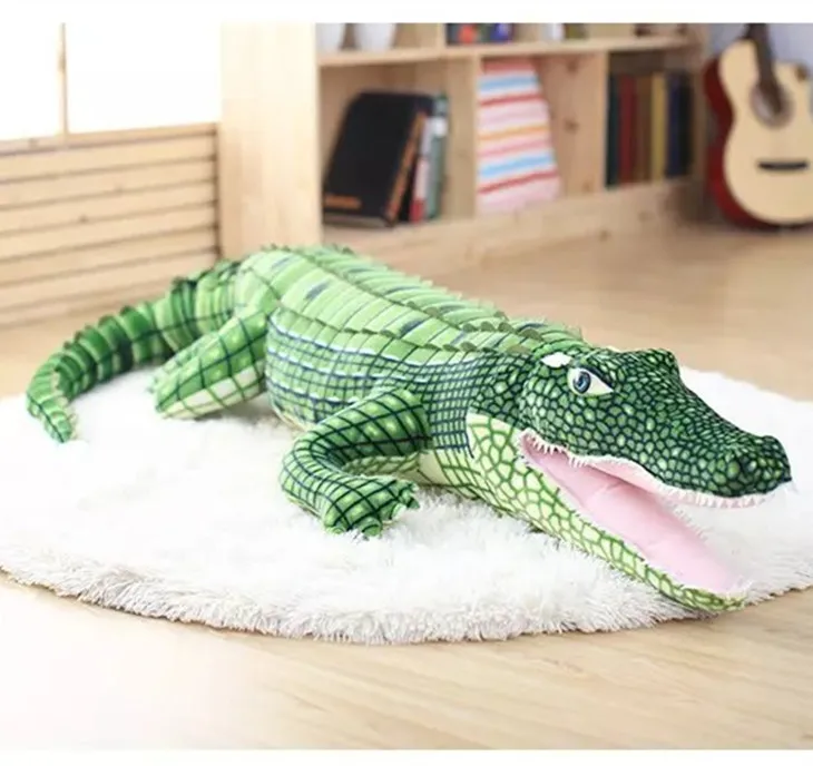 1.6M Crocodile 1-1,6 м большая имитирующая плюшевая хлопковая Экологичная мягкая подушка для малышей, мягкая игрушка, подарок на день рождения ребенка - Цвет: 1.6M Crocodile