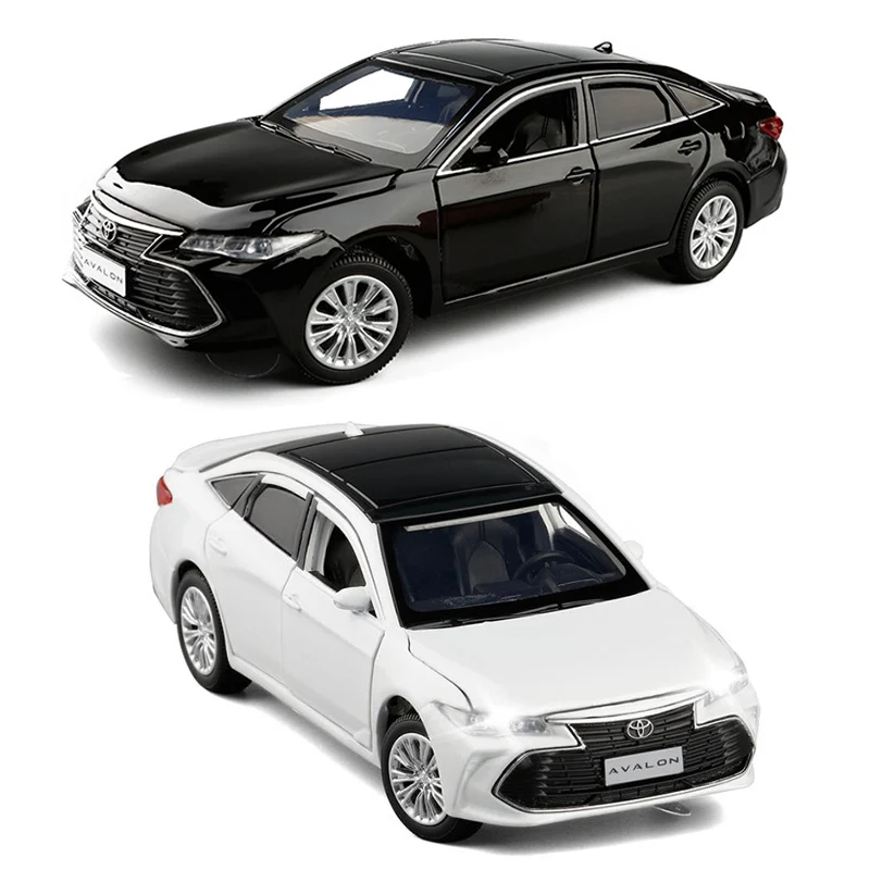 Модель автомобиля Toyota Avalon модель литая металлическая черно белая V245 1/32|Наземный