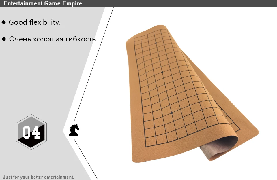 x4 Yernea New Go Game Board High-quality Leather Go Board One Side Suede Leather 19 Line International Go Chess Weiqi (5)