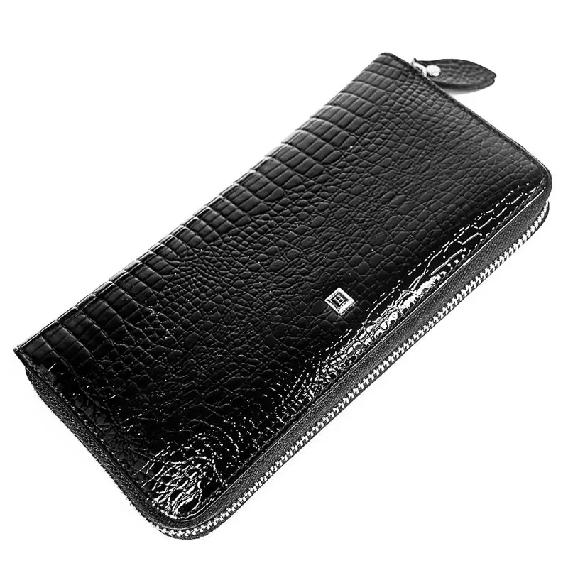 Long Wristlet Wallet Purse Genuine Leather Wallet Female Fashion Zipper Women Wallets Card Holder Clutch Ladies Wallets 5
