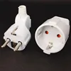 White 250v 16a Male Female Assembly Receptacle connector french Russia Korea German EU  power cord wired cable plug Socket ► Photo 3/6