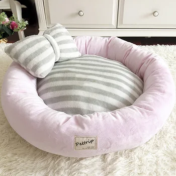 

Cute Donuts Dog Bed Soft Warm Round Pet Bed for Puppy Small Dogs Cats Teddy Kennel Breathable Dog Bed Sofas Pet Supplies