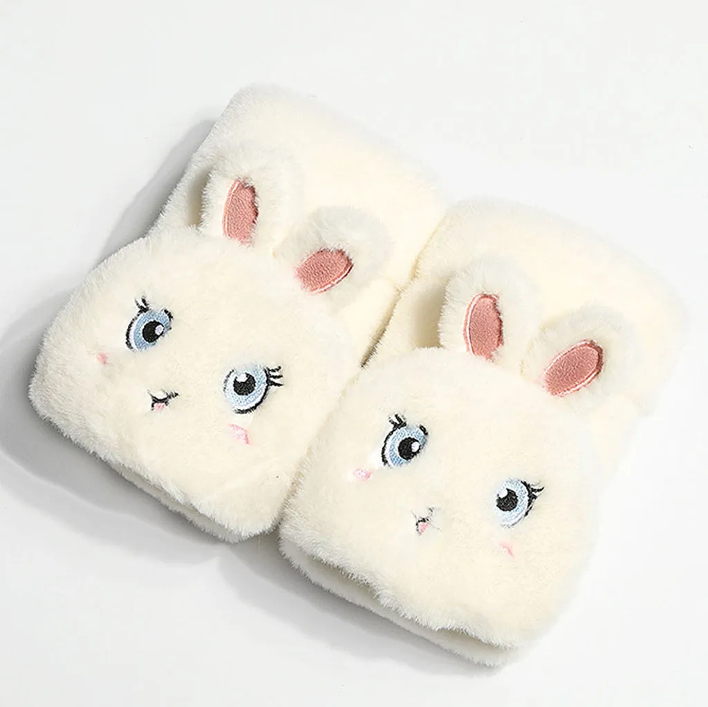 Новинка, модные зимние женские перчатки с мультяшным Кроликом, мягкие теплые перчатки для вождения, перчатки для защиты от холода