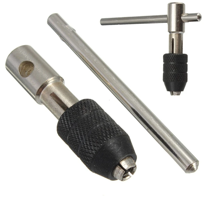 SHGO горячий t-ручка кран ключ Тип патрона емкость M3-M6 1/"-1/4" Регулируемый ручной инструмент