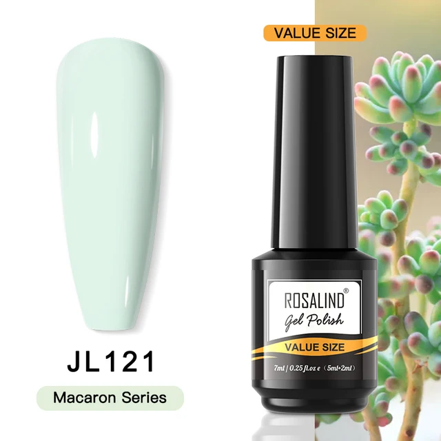 ROSALIND Gel Nail Polish Glitter Gel For Manicure Art Semi Permanent Hybrid Varnish Need UV LED Base Top Coat Nail Polish RAI-JL121