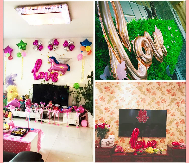 Small Wedding Handwritten Familiar Style LOVE Aluminum Film Balloon Marriage Party Decorative One-piece LOVE Balloon Wholesale