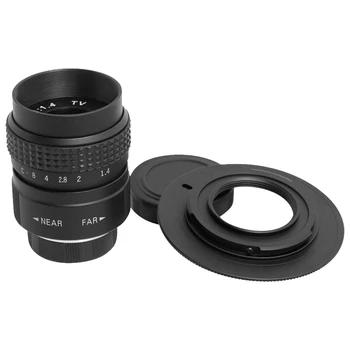 

CCTV 25mm F1.4 Metal Adjustable Home Manual Focusing C Mount Practical Accessories Parts Camera Lens TV Movie Easy Install Clear