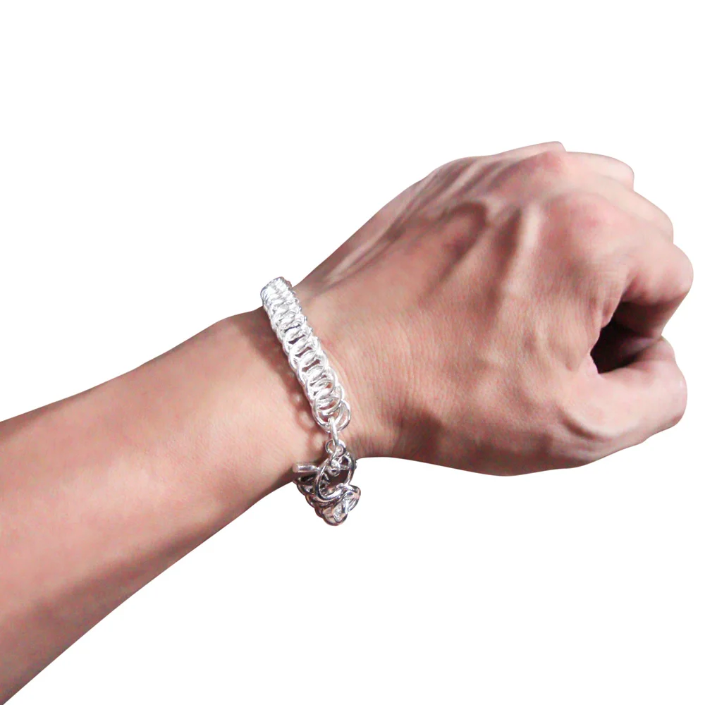 

Mens/Women Circular Ring Tennis Bracelet Hip Hop Jewelry 925 Sterling Silver Charms Bracelet For Gifts