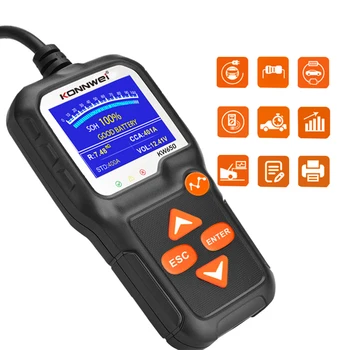 

KONNWEI Car Battery Tester 12V Car Auto Battery Load Tester on Cranking System Charging System Scan Tool for Cars/Auto/SUV/Truck