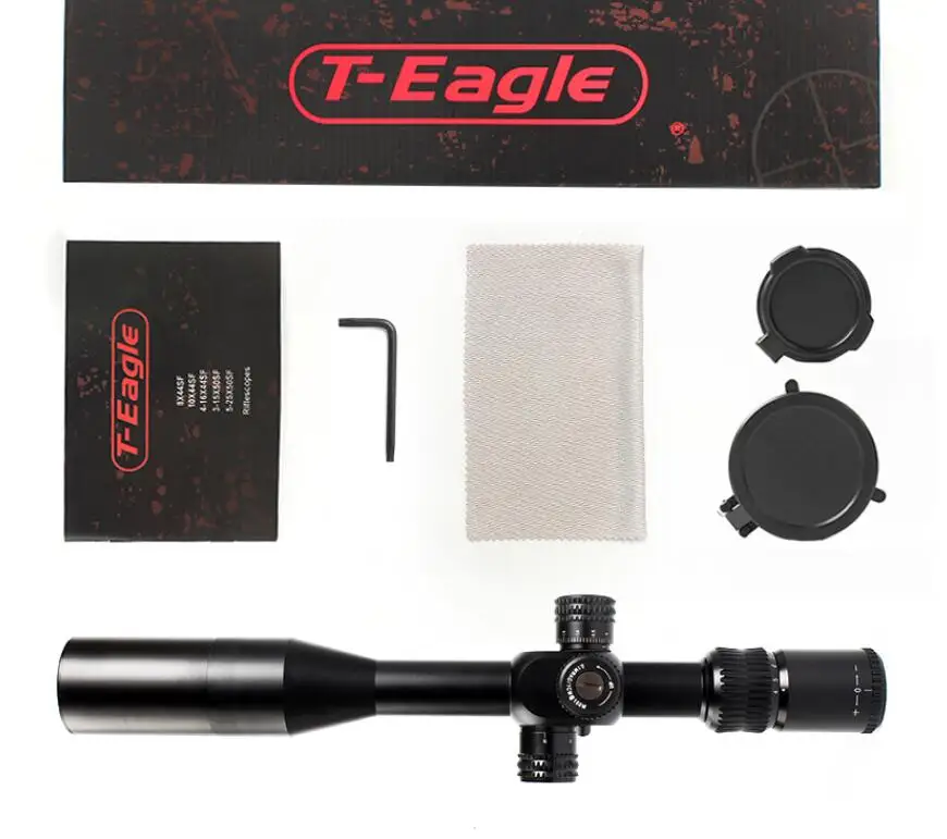 Бренд T-Eagle MR 4-16x44 SF FFP HD тактический прицел AirRifle снайперская охотничья Оптика прицел винтовка охотничий Пистолет Аксессуары