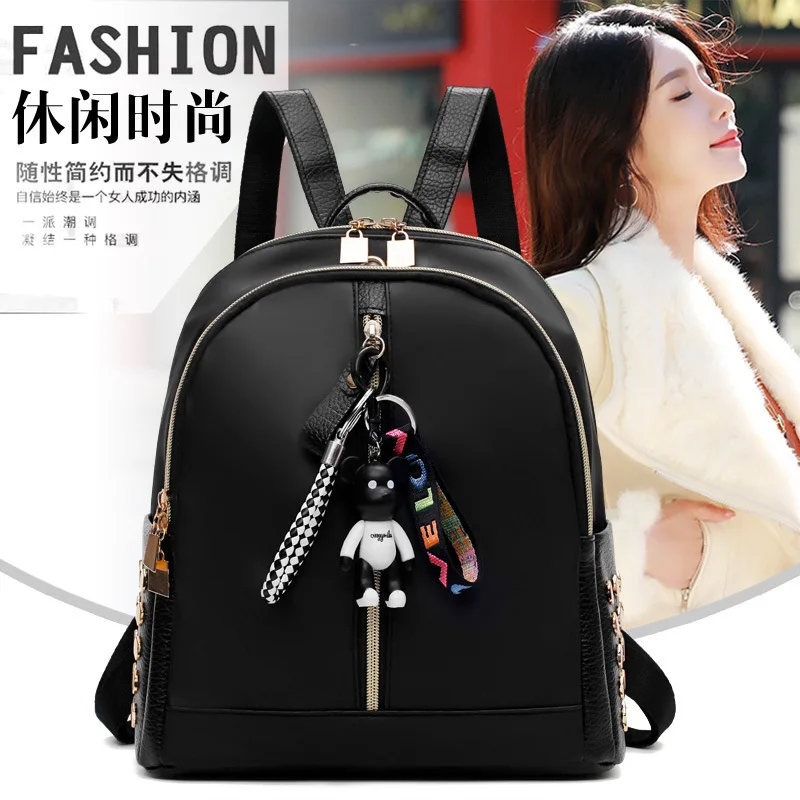 

New Style Thickening Waterproof Nylon Korean-style Casual Small Backpack Women's Outdoor Backpack