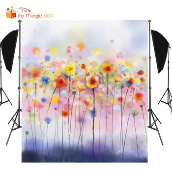 

LIFE MAGIC BOX Photophone Cute Flowers Backdrops Photography Backgrounds for Photoshoot Video