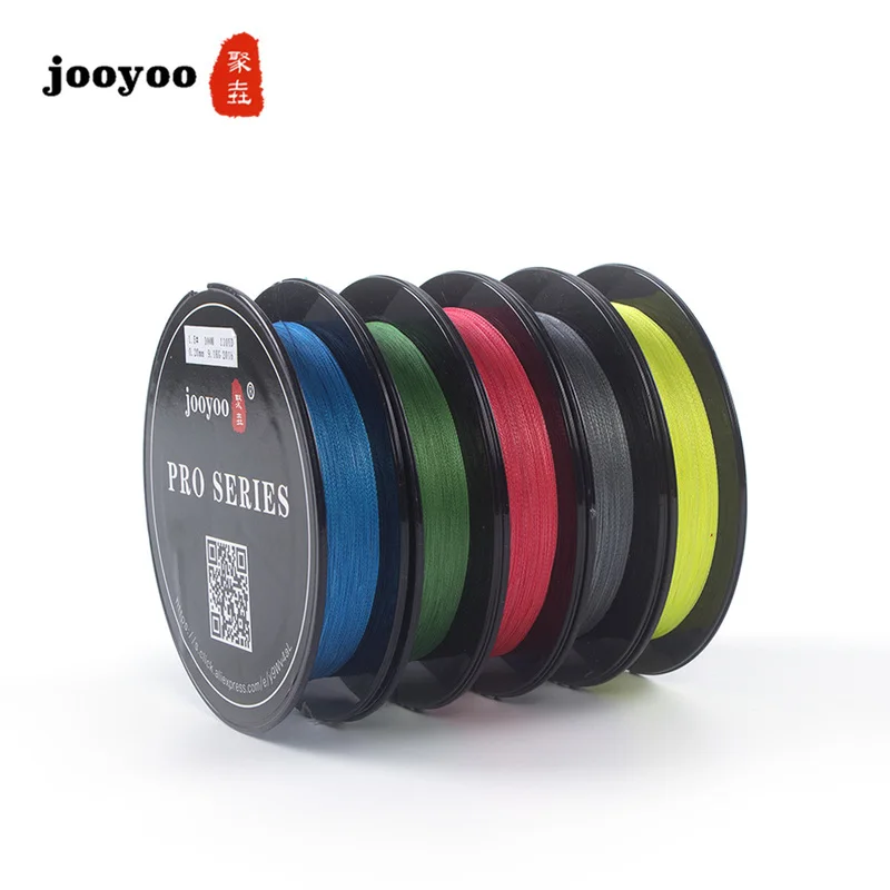 

jooyoo 4 Strands 100M 200M Fluorocarbon Fishing Line Five Colors 8-90lb Carbon Fiber Leader Line Fly Pesca for Carp Fishing
