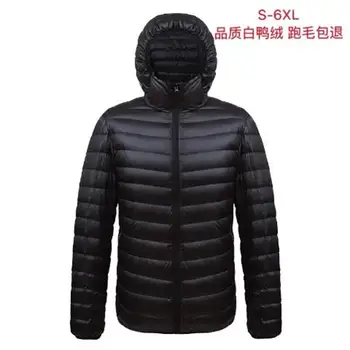 

2019 New Plus 9XL 10XL 11XL Down Coat Male Large Size 90% Ultra Light Down Jacket Men Lightweigh Warm Coat Hooded Feather Parka