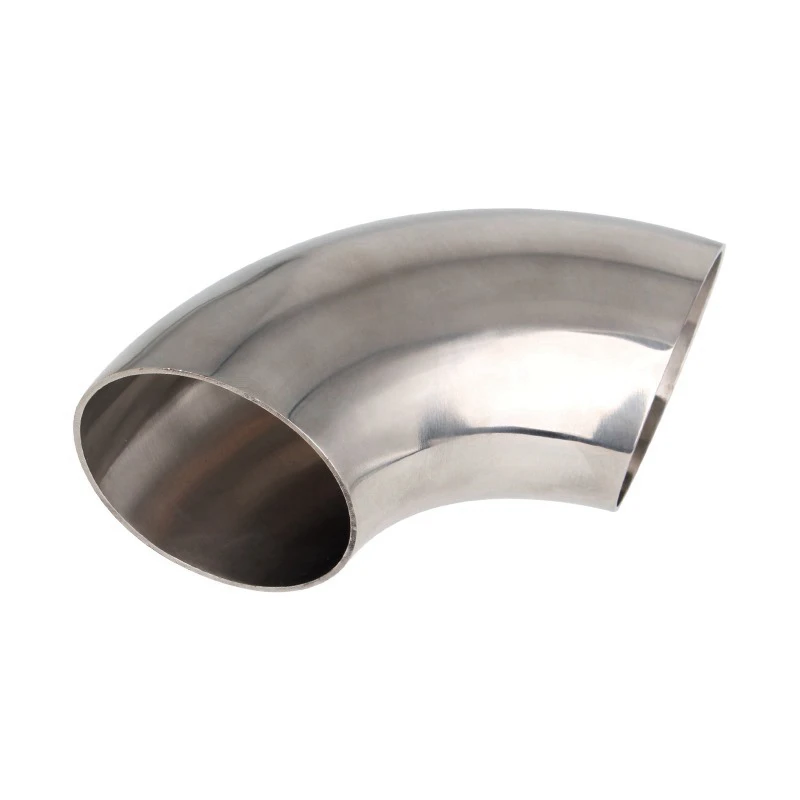 

O/D 76mm 304 Stainless Steel Sanitary Weld 90 Degree Pipe Fittings Elbow For Homebrew