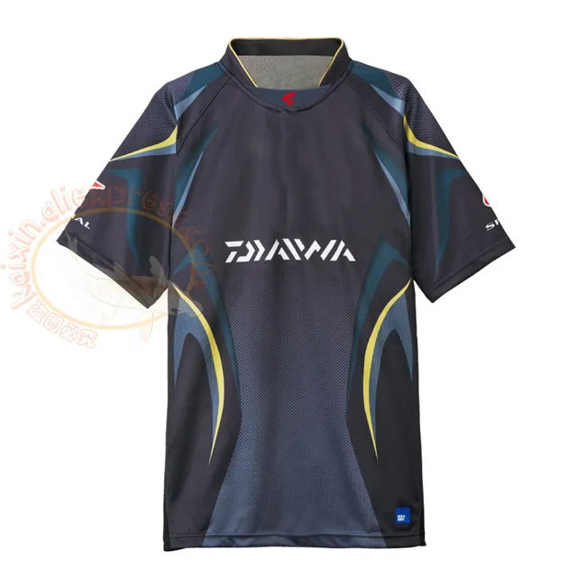 Дышащая одежда для рыбалки Daiwa, короткий рукав, v-образный вырез, защита от УФ, Мужская одежда для рыбалки, одежда для улицы, высокое качество, рубашки для рыбалки Daiwa - Цвет: 12