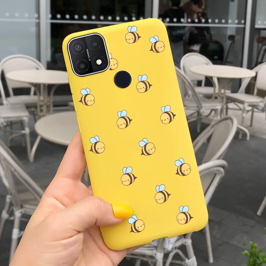 cases for oppo For Oppo A15 Case Oppo A15s Cover 6.52" Silicone Cute Daisy Sunflower Soft Back Cover For OppoA15 CPH2185 A 15 A 15s Phone Cases casing oppo Cases For OPPO