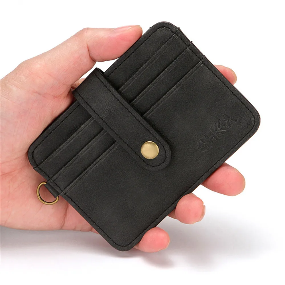 

Fashion Wallet Unisex Pu Leather Slim Wallet Coin Purse Id Credit Card Holder Card Wallet Fashion PU Leather Card Case