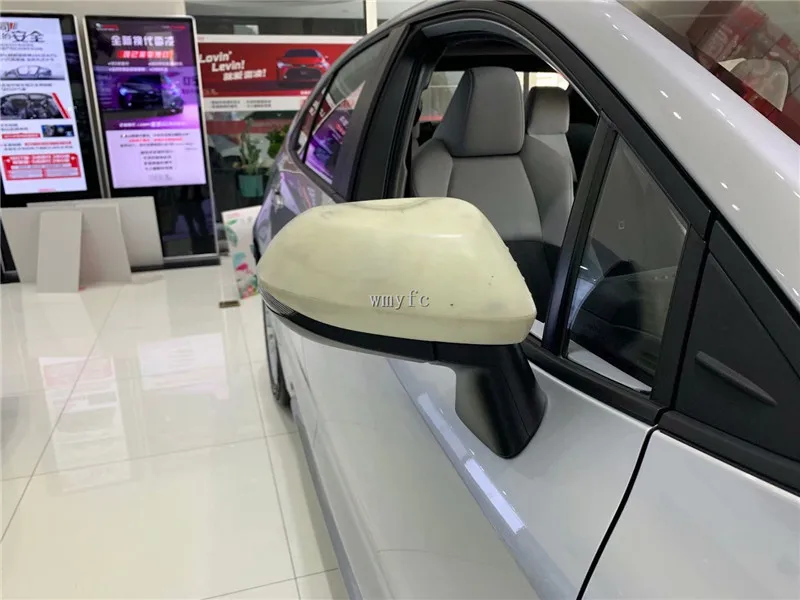For Toyota Sedan Corolla E210 Prestige Altis Car Side Door Rear View Mirror Cap Cover Trim ABS Carbon Fiber