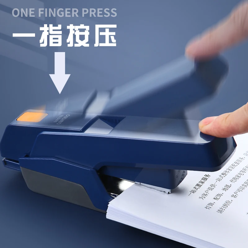 DELI Stapler effortless paper stapling machine 20 Sheet Morandi stapler School Office Supply Stationery Power Saving Stapler