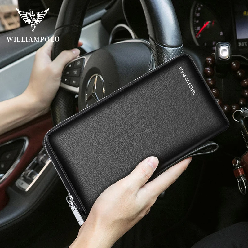 Мужские бумажники из натуральной кожи, сумка для денег, RFID карта, посылка, клатч, Обложка для паспорта и кошелька, Длинные кошельки для монет, модный дизайн