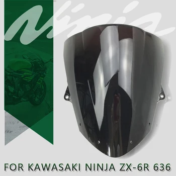 

NEW Windshield WindScreen Double Bubble for Kawasaki NINJA ZX6R ZX-6R 636 2009- 2019 2018 2017 2016 2015 Wind Deflectors screen