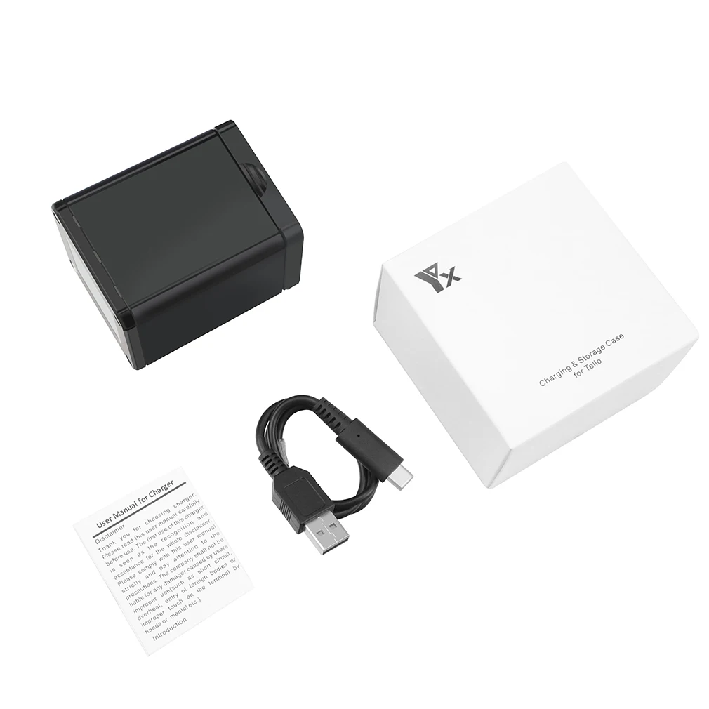 3 в 1 умное зарядное устройство usb зарядка для DJI Tello кабель type-c коробка для хранения Интеллектуальное Быстрое зарядное устройство концентратор Дрон аксессуары