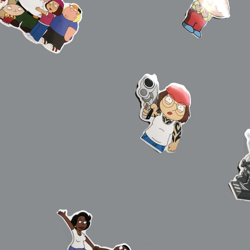 67 Pcs/set Family Guy Stickers for Kids Toy Luggage Motor Car Suitcase Laptop Skateboard Wall Cool Anime Cartoon