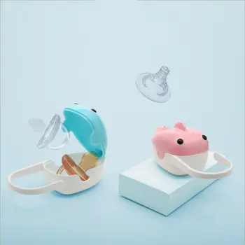 

Portable Whale Design Pacifier Holder Storage Case Infant Soother Box Baby Care