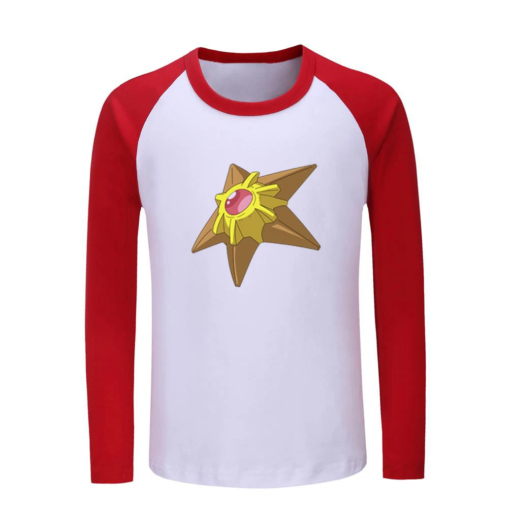 JeKCR966C Милый мультяшный Покемон Gyarados Staryu/Детские футболки с рисунком детские футболки с рисунком топы для мальчиков и девочек с длинными рукавами, рождественский подарок - Цвет: JeKCR966C