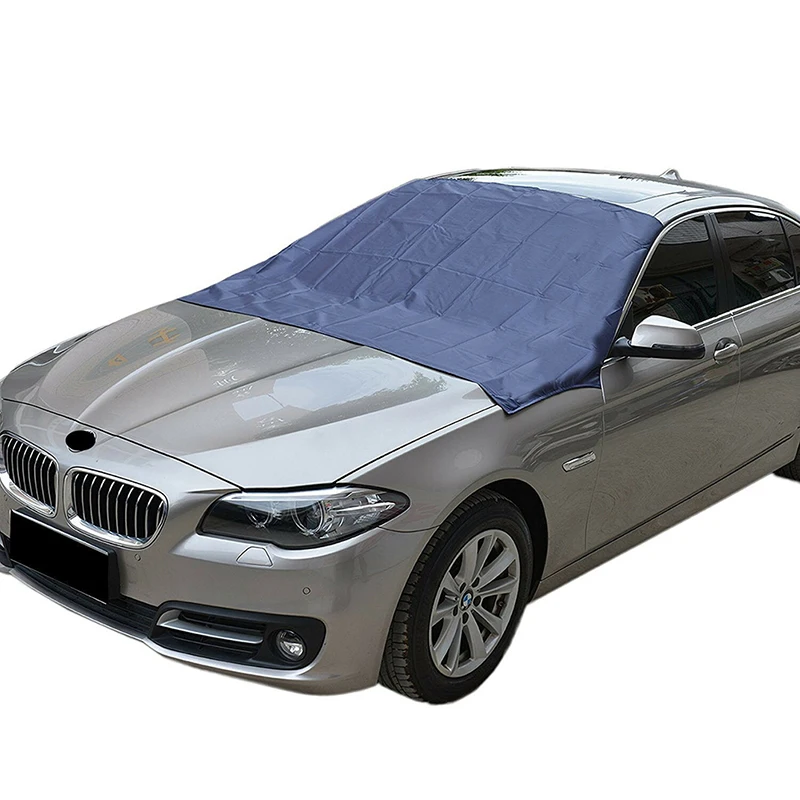 Автомобильный козырек от солнца, магнитный автомобильный черный чехол на лобовое стекло, козырек от снега, льда, пыли, грузовик, фургон, внедорожник