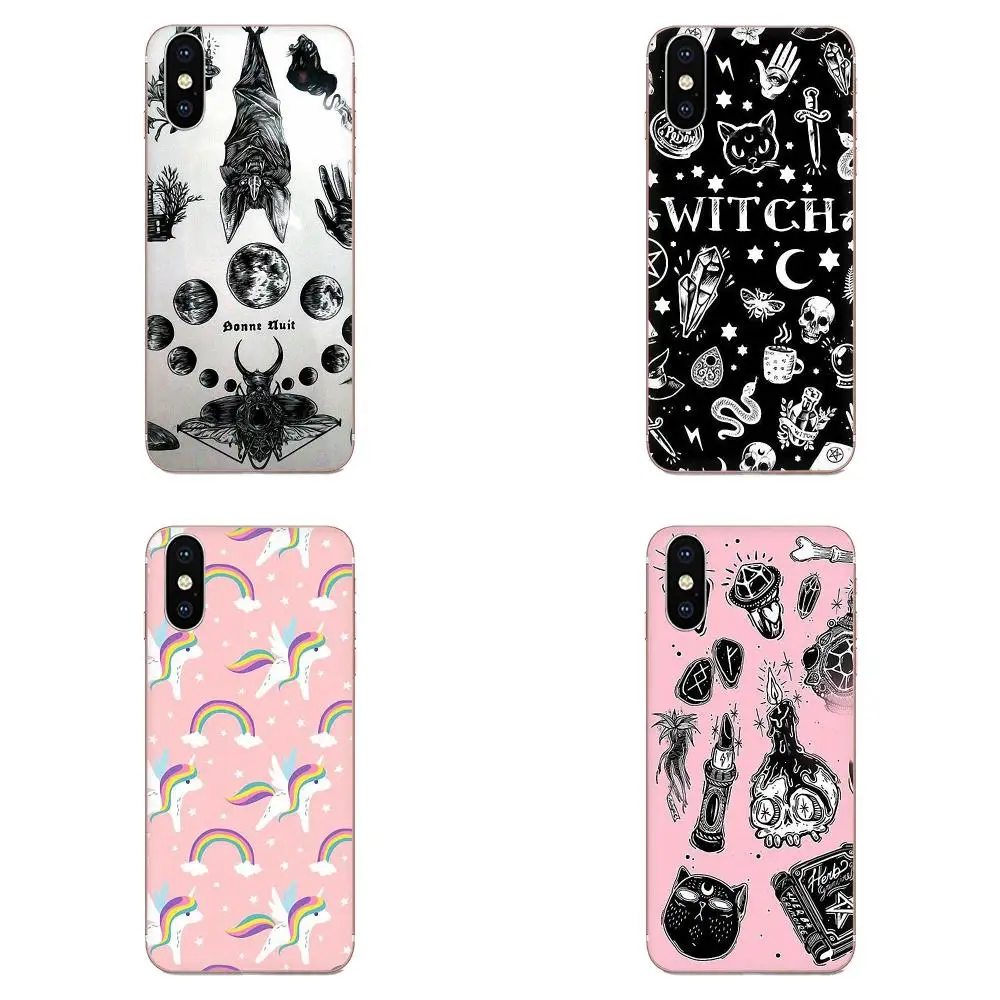 Мягкий узоры Girly пастельных ведьмы для Galaxy Alpha Note 10 Pro A10 A20 A20E A30 A40 A50 A60 A70 A80 A90 M10 M20 M30