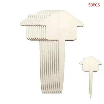 

50pcs Eco-Friendly Wooden Plant Labels Sign Tags Garden Markers for Seed Potted