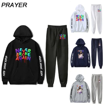 

Rapper Youngboy Never Broke Again Hoodies Suit Sweatshirts Trousers 2PCS Sets female Male Hoodie Tracksuit Sweatpants Sets