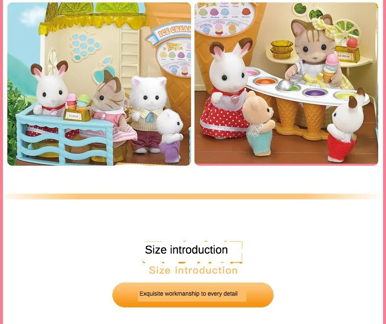 Semipkg дети Sylvanian Families игрушка мороженое девушки игровой дом кукла эмуляция игрушки 5228